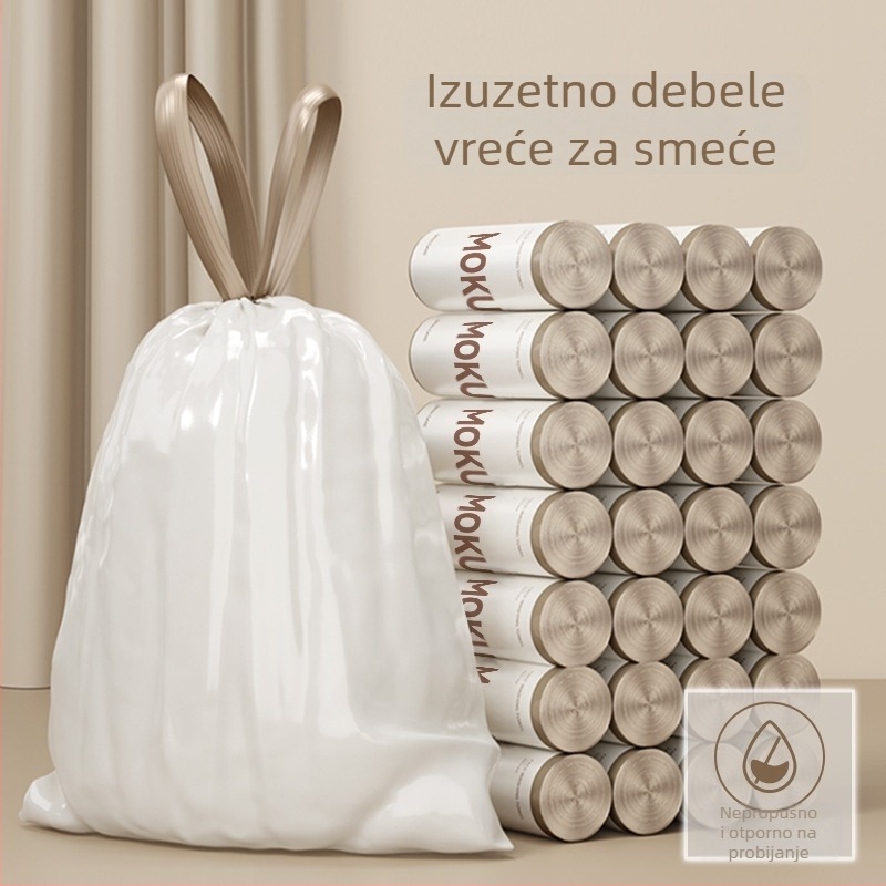 Kese za smeće sa šnuralom, velike, debele, za kuhinju, dom i studentski dom
