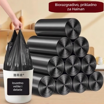 Yadiro biorazgradljive velike debele vreće za smeće za kućnu upotrebu – kuhinja, dnevni boravak, kupaonica