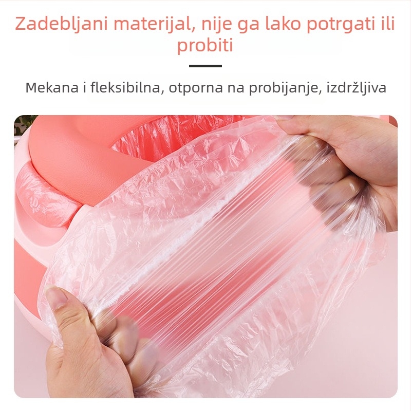 Jednokratne vrećice za dječji lončić, plastične vreće za otpad dječjih zahoda, vrećice za izmet