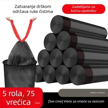 Smeće vrećice sa vezanjem, debele, velike, HDPE, za kućnu upotrebu, dom ili studentski dom