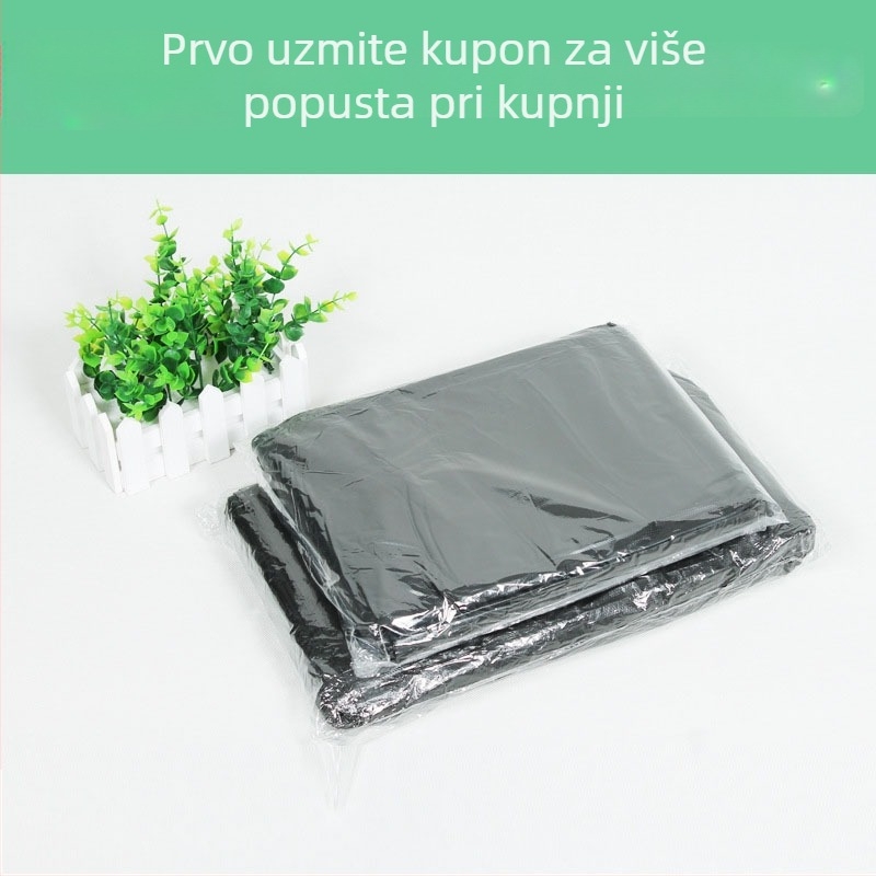 Zadebljane velike crne jednokratne vreće za otpad, crne plastične vreće, pogodne za bolnice i upravljanje nekretninama, paket od 100 komada
