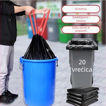 60L vreće za otpad s vezicom i automatskim zatvaranjem, za kućnu upotrebu