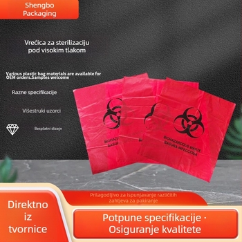 Vreće za sterilizaciju pod visokim tlakom za biomedicinski otpad, opasan otpad i laboratorijske vreće za prikupljanje