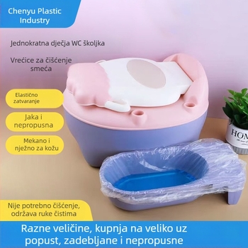 Jednokratne vrećice za dječji WC – velike, debele plastične vrećice za čišćenje beba i djece