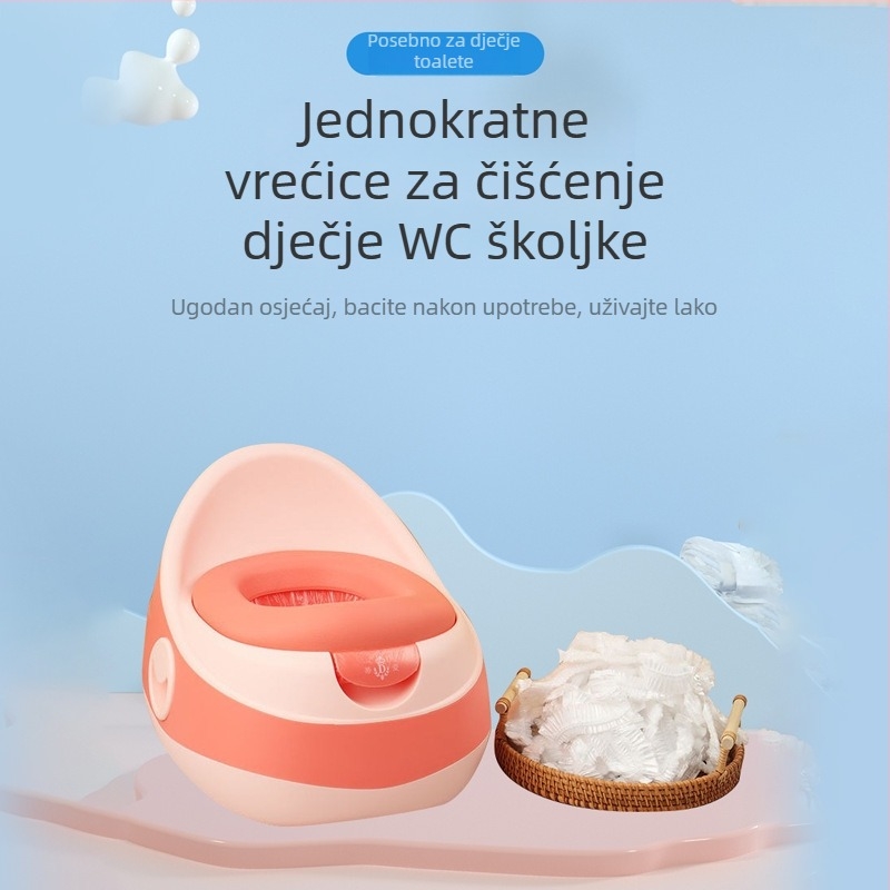 Jednokratne vrećice za dječji WC – velike, debele plastične vrećice za čišćenje beba i djece