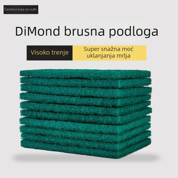 Abrazivna spužva za posuđe i lonce s pijeskom, otporna na masnoću, uklanja hrđu, dijamantno abrazivna spužva za kuhinju