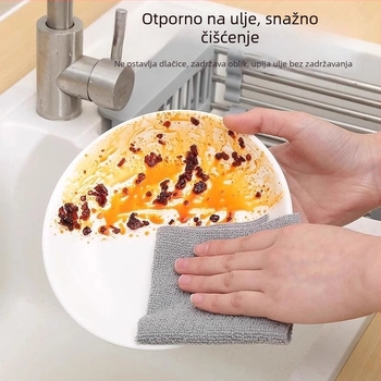 Jednokratna kuhinjska krpa od vlakana drveta, deblja, s izvučnim dizajnom za pranje posuđa