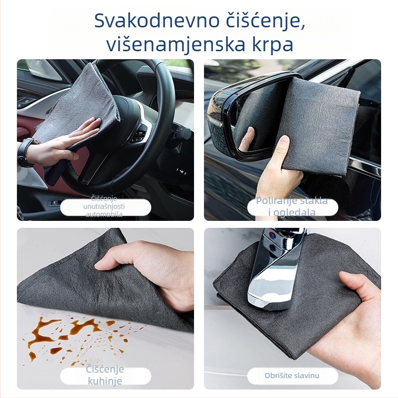 Debela magična krpa za čišćenje stakla za dom, bez dlačica, bez tragova, bez vodnih mrlja, upijajuća mikrovlakna krpa za ogledala