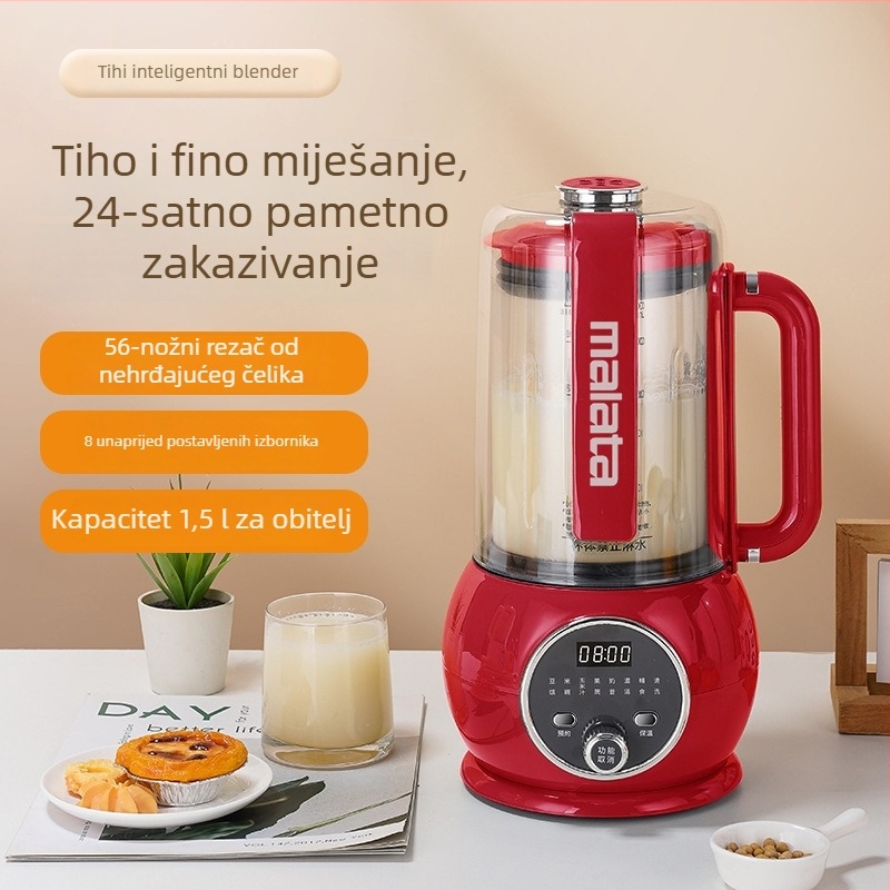Visokou brzinski blender za sojino mlijeko s titanijskim premazom na neprijanjajućem tiganju, sprječava zagorijevanje dna, 3–5 porcija, potpuno automatno, višenamjenski za kućnu uporabu