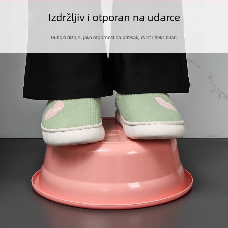 Debeli plastični umivaonik za kućnu upotrebu, dostupan u velikim, srednjim i malim veličinama; višenamjenski bazen za pranje rublja, pranje nogu i njegu bebe