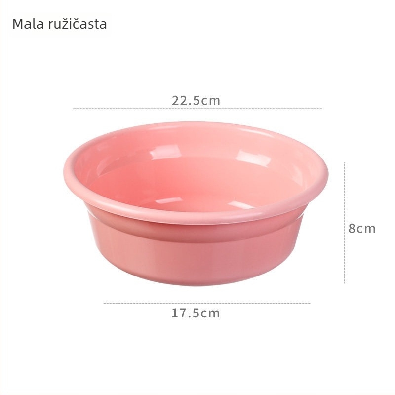 Debeli plastični umivaonik za kućnu upotrebu, dostupan u velikim, srednjim i malim veličinama; višenamjenski bazen za pranje rublja, pranje nogu i njegu bebe