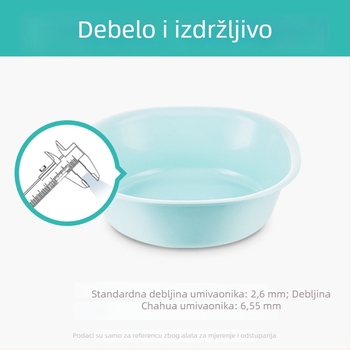 Camellia plastična posuda za pranje lica, četvrtasta i okrugla, zadebljana, za bebe, kućna upotreba