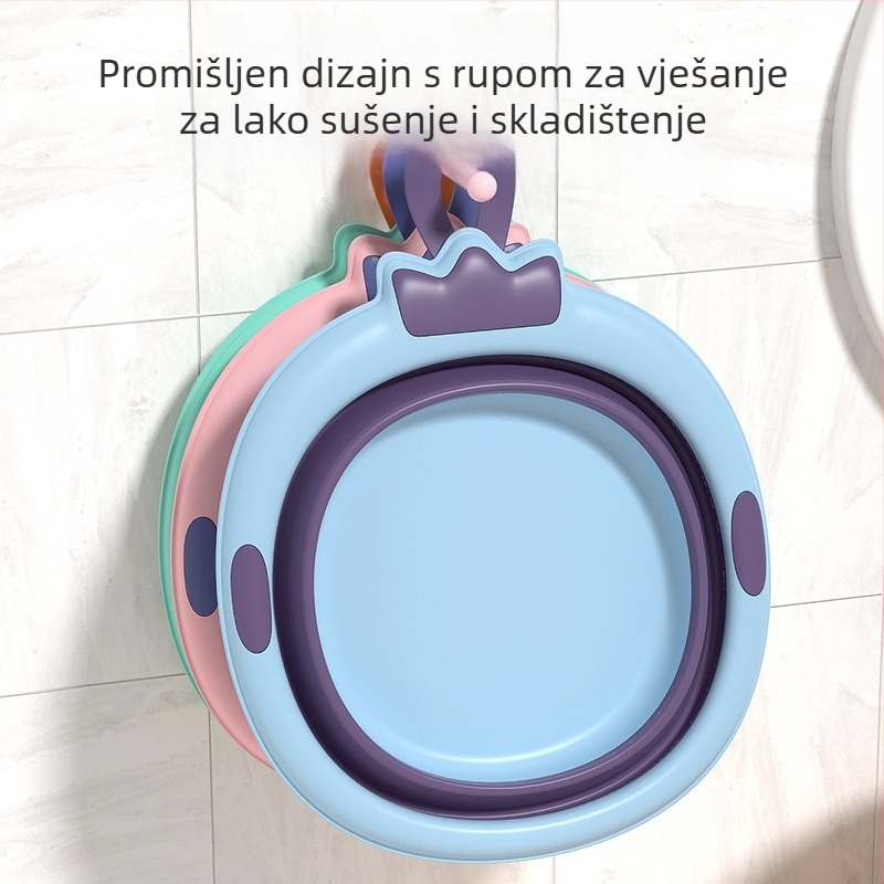 Sklopiva posuda za kupanje beba – prijenosna posuda za kupanje, pranje nogu i pranje rublja