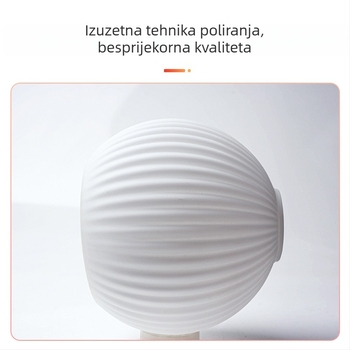 Šareni sjenilo za lampu od prugastog soda-lime stakla, mliječno bijeli sferni kućište, DIY pribor za lustere (bez žarulje)