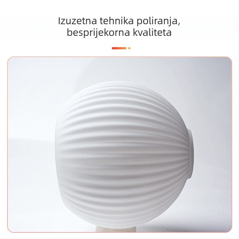 Šareni sjenilo za lampu od prugastog soda-lime stakla, mliječno bijeli sferni kućište, DIY pribor za lustere (bez žarulje)