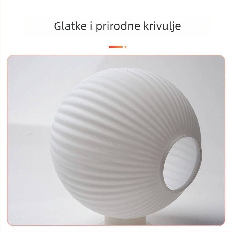Šareni sjenilo za lampu od prugastog soda-lime stakla, mliječno bijeli sferni kućište, DIY pribor za lustere (bez žarulje)
