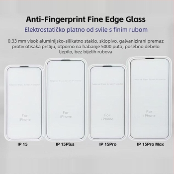 YOT Kaljeno staklo za prednju zaštitu zaslona za iPhone 13/14 seriju, visoka prozirnost, antiotisak