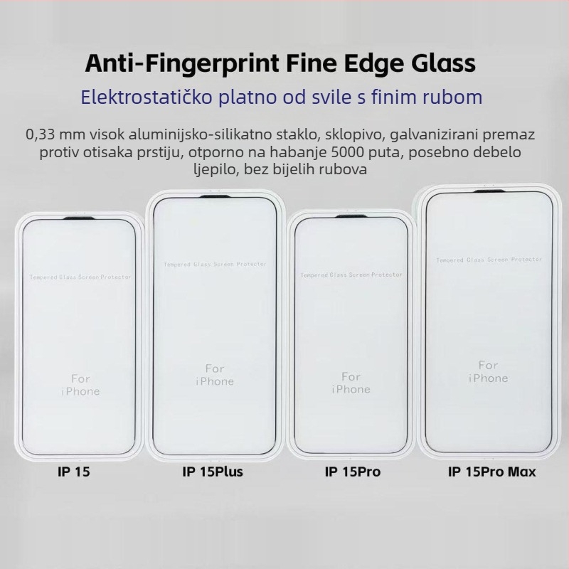 YOT Kaljeno staklo za prednju zaštitu zaslona za iPhone 13/14 seriju, visoka prozirnost, antiotisak