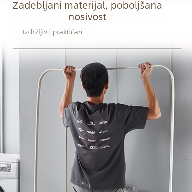 Podni sušilo za odjeću s jednom šipkom