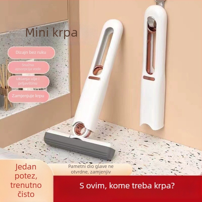 Višenamjenski mini mop za stolnu površinu, ručni, bez ispiranja, absorbentna spužva za kućno čišćenje