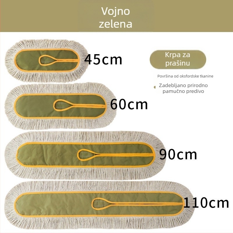 Veliki ravni mop s pamukom, za kućnu i hotelsku upotrebu, dugi mop za podove