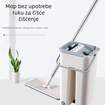 Mop s kantom za mokro i suho čišćenje, bez ručnog pranja, plosnati mop za kućnu upotrebu