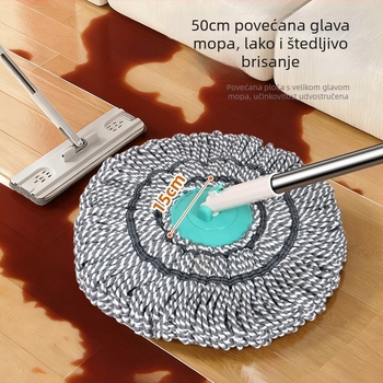 Bezkontaktni mop s rotirajućom glavom za suho i mokro čišćenje