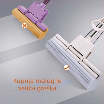Veliki špongasti mop 60 cm, ekstra veliki kućni upijajući PVA mop, 2025 novi model, glava 43 cm