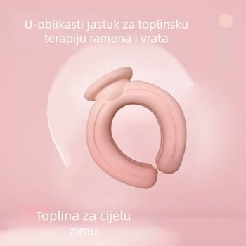 U-oblik boca za toplu vodu s plišanim pokrovom, velika, za vrat i tijelo