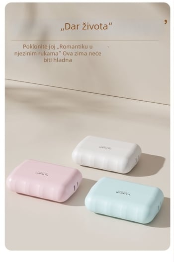 Magnetski podijeljeni grijač za ruke, mini prijenosni 2-u-1 USB punjivi