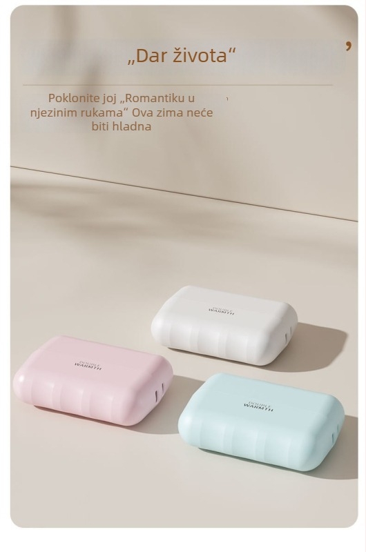 Magnetski podijeljeni grijač za ruke, mini prijenosni 2-u-1 USB punjivi