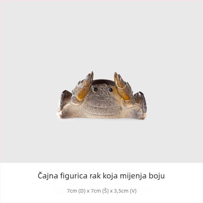 Čajni krab s promjenom boje – za dom i ured, retro stolni ukras za čajnu sobu