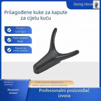 Set od dvije zidne kukice za kapute, dvostruke kukice, aluminijska legura