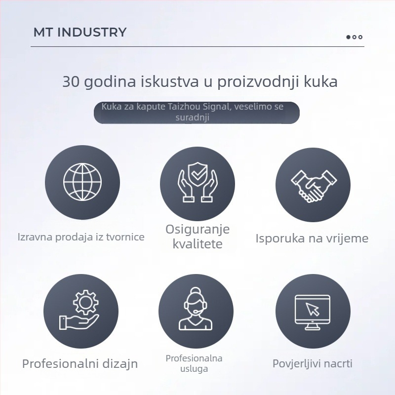 Set od dvije zidne kukice za kapute, dvostruke kukice, aluminijska legura