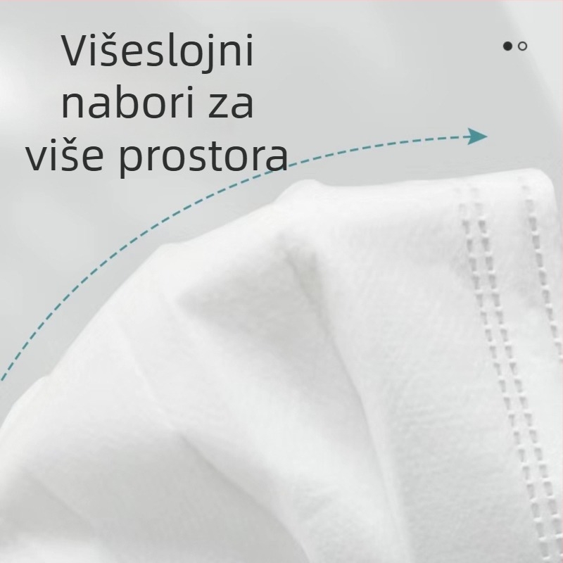 Bijele jednokratne maske, 50 komada