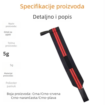 Podrška za zglob ruke za trening — pojas za bench press, zavoj za zglob, protiv uvrtanja, stabilizacija zgloba