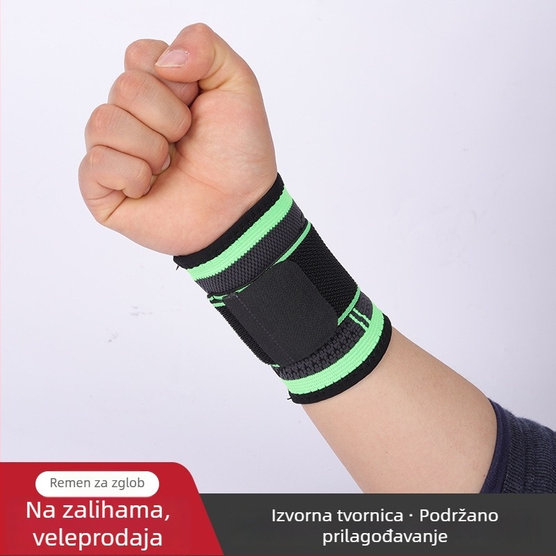 Najlon zaštitnik zapešća s remenom – zaštita zapešća za sport: košarka, badminton, biciklizam, trčanje i preskakanje užeta