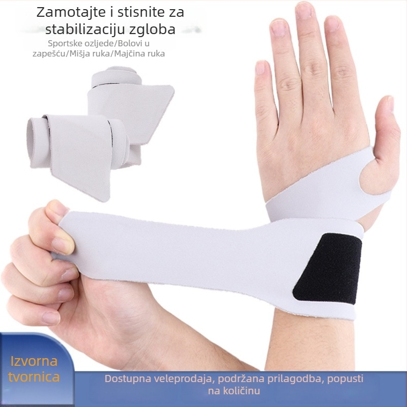 Bandage zapešća za stabilizaciju i zaštitu, čvrsta podrška zapešću, kompresijski pojas za fitness i sport, upija znoj