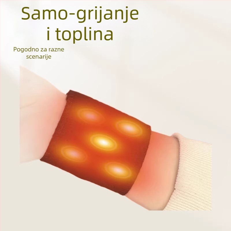 Samougrejajući zapešćeni pojas, udoban i prozračan, za vožnju biciklom i trčanje, topao i zaštita od uganuća