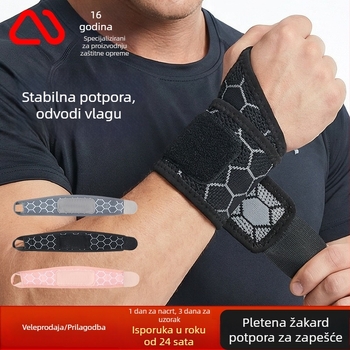 Sportske kompresijske narukvice za zapešće — sprječavanje uganuća i bolova u zapešću, tanke zaštitne narukvice za fitness