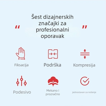 Naramnica zapešća za uganuća i ozljede zapešća, imobilizacijski štitnik za zglob, podrška za tetive i prijelome, ublažavanje boli, oporavak zgloba, unisex