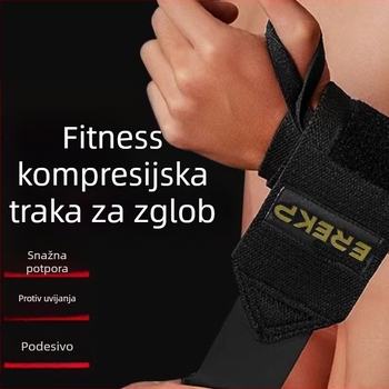 Muški kaiš za zaštitu zgloba i podršku zapešća — elastični kaiš za trening snage i benč pres