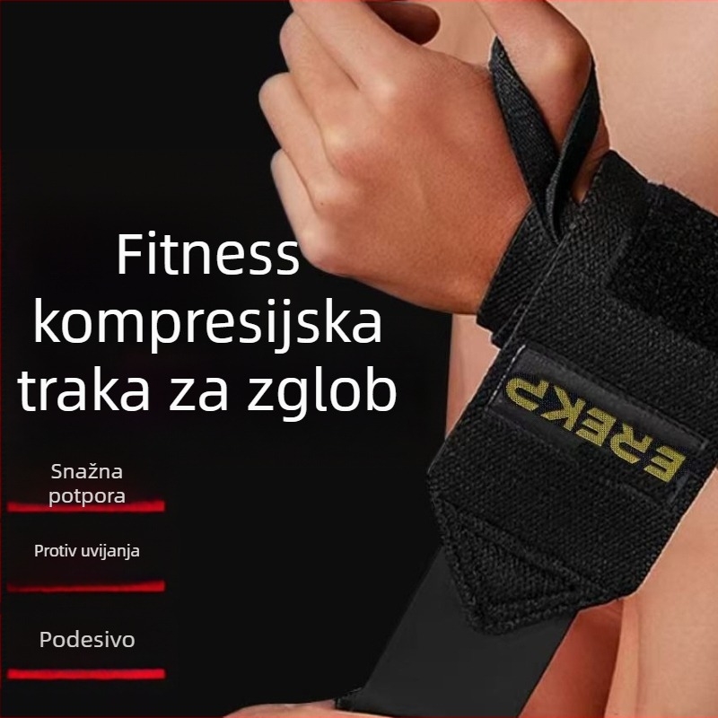 Muški kaiš za zaštitu zgloba i podršku zapešća — elastični kaiš za trening snage i benč pres