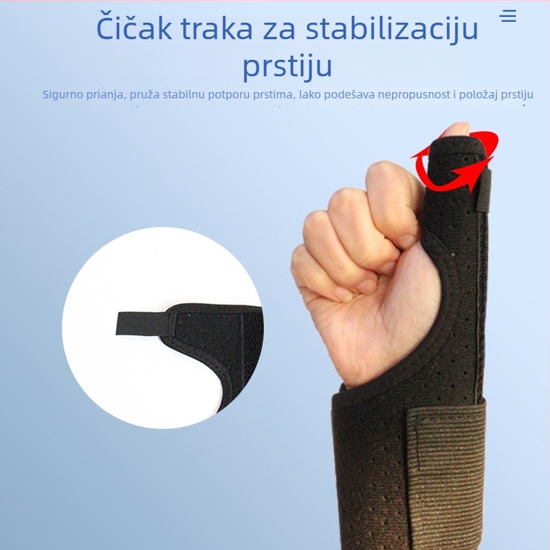 Prozračni narukvica za zglob s palcem, za lijevu ili desnu ruku, stabilizira istegnu i prijelom, podrška tetivama