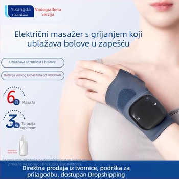 Električni grijani vibracijski masažer zglob s magnetskom podrškom, unisex, za sport
