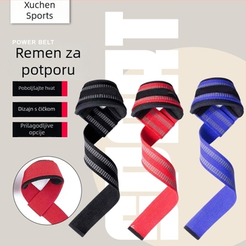 Fitness zapešćne trake s protukliznom površinom za zgibove, dizanje utega i trening hvatanja