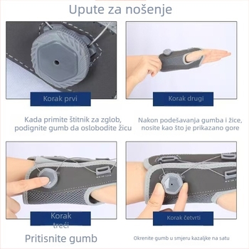 Unisex sportski zglobni zavoj s prilagodljivim gumbom za kompresiju i podršku pri uganućima