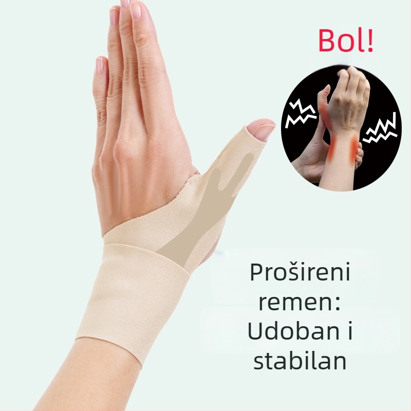 Prozračan tanak zglobni pojas za palac i zapešće, za odrasle