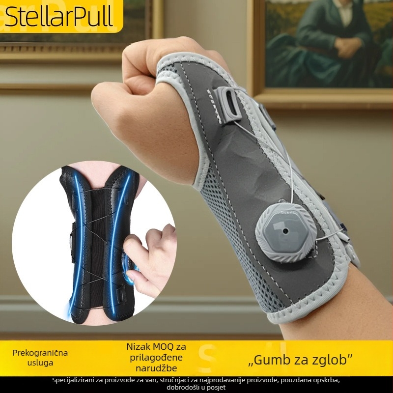 Košarkaška zaštita zgloba s podesivim tlakom i aluminijskom pločom za rehabilitaciju uganuća zgloba