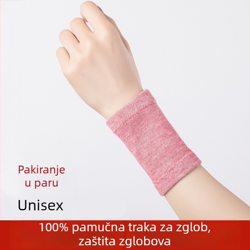 Pamukasti zglobni štitnik za odrasle – sportska narukvica za zglob, prozračna, toplina i podrška za proljeće i ljeto
